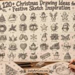 120+ Christmas Drawing Ideas for Festive Sketch Inspiration