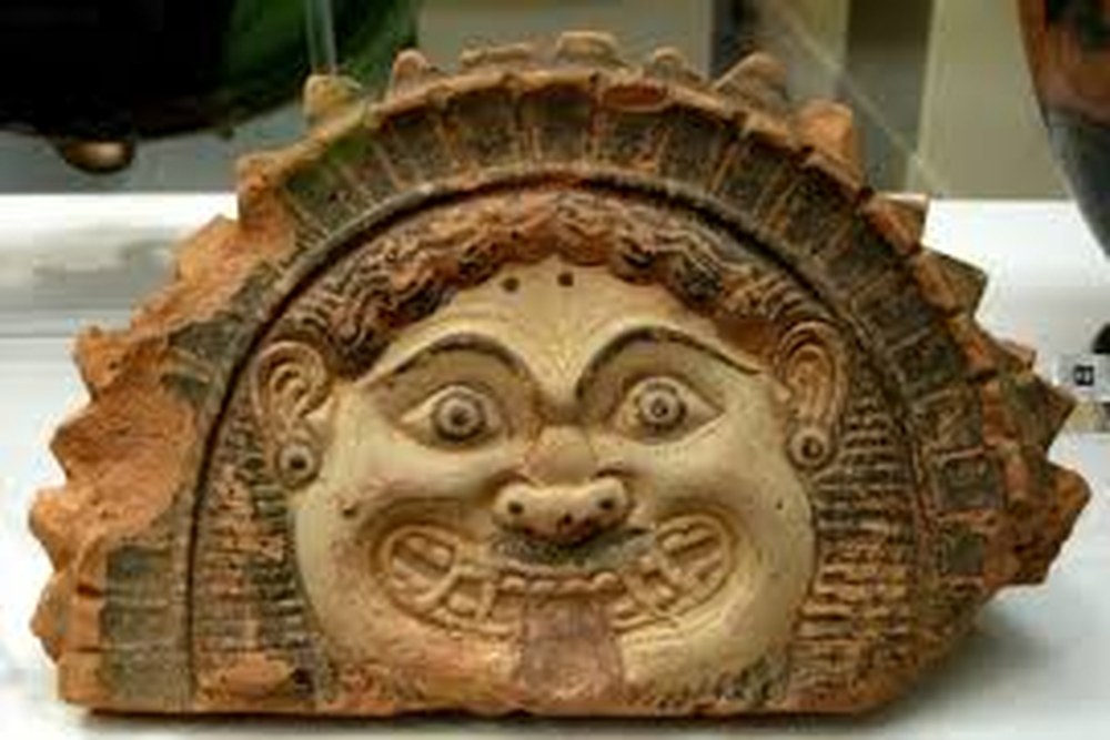 Archaic Gorgoneion Antefixes — Medusa as Protection